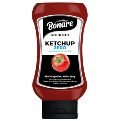Ketchup Gourmet Bonare 390g Zero