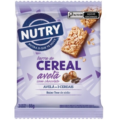 Barra Cereal Nutry 66g Avela/chocolate
