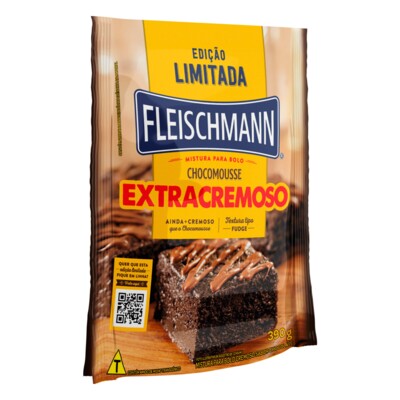 Mistura P/bolo Fleischmann 390g E.crem.chocomou