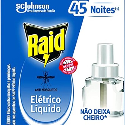 Repelente Eletrico Liq.raid 32,9ml 45 Noites Refil