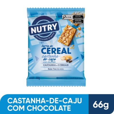 Barra Cereal Nutry 66g Cast.c/choc.