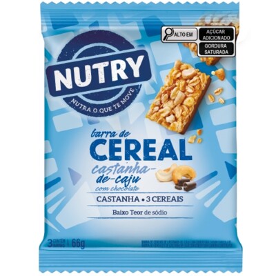 Barra Cereal Nutry 66g Cast.c/choc.