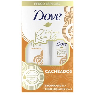 Kit Sh.+cond.dove 350+175ml Texturas Reais