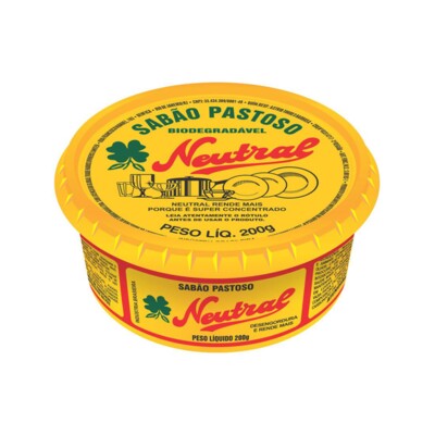 Sabao Pastoso Neutral 200g Tradicional