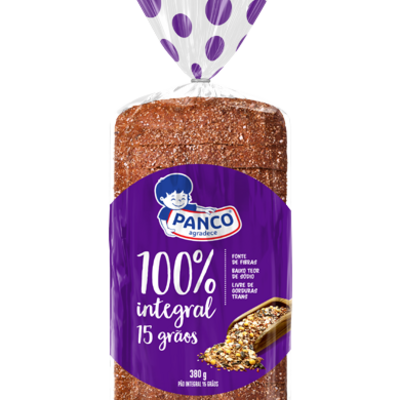 Pao Vida 100% Panco 380g 15 Graos