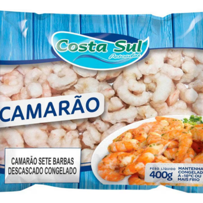 Camarao Descascado Costa Sul 400g Cong.(0601307)