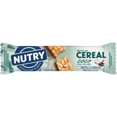 Barra Cereal Nutry 22g Coco/chocolate