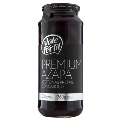 Azeitona Preta Vale Fertil 360g Azapa