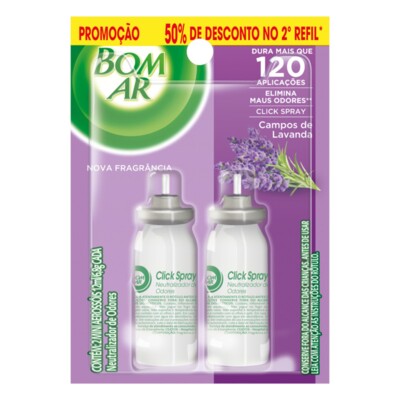 Purificad.rf.click C/2 Bom Ar 12ml Lavanda 50% Des