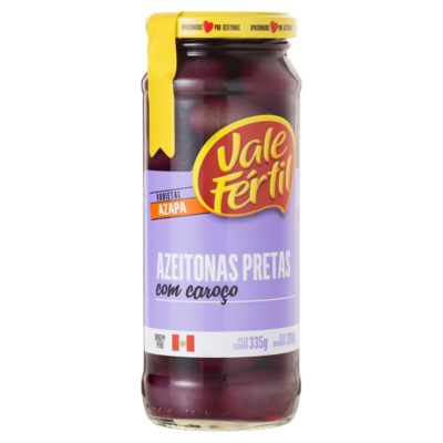 Azeitona Preta Vale Fertil 200g Vidro
