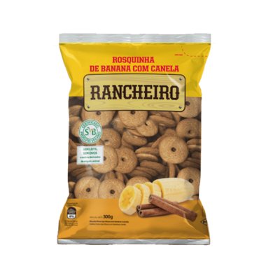 Rosquinha Rancheiro 300g Banana C/canela