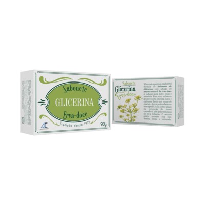 Sabonete Barra Augusto Caldas 90g Erva Doce