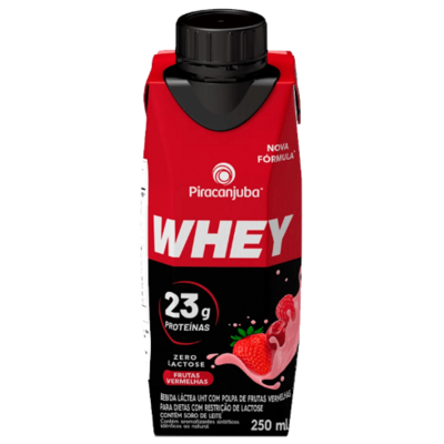 Bebida Lact.whey Piracanjuba 250ml Frut.verm.zero