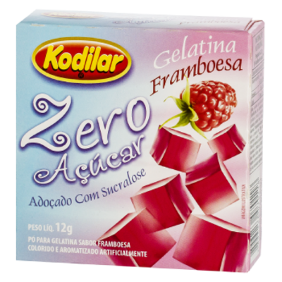 Gelatina Zero Ac.kodilar 12g Framboesa