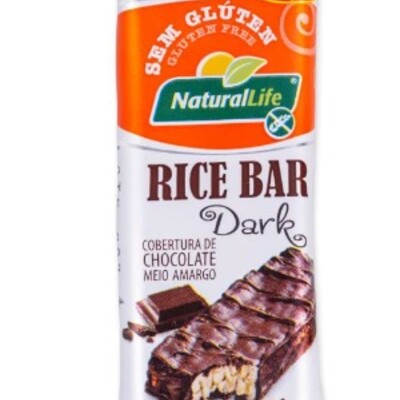 Rice Bar Dark Natural Life 11g Choc.meio Amar.