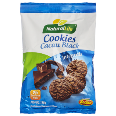 Cookies Integ.natural Life 180g Cacau Black