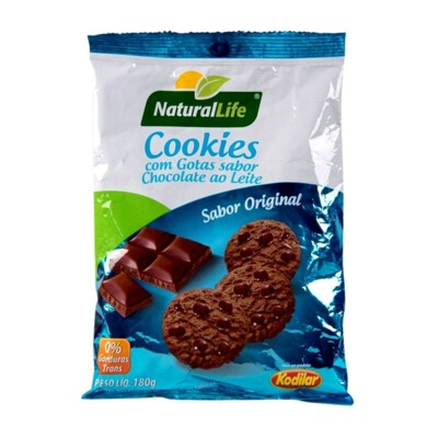 Cookies Integ.natural Life 180g Gotas de Choc.