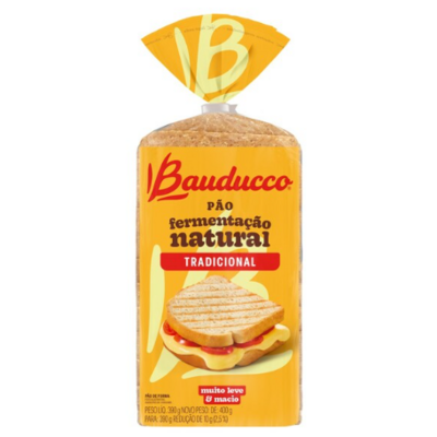 Pao de Forma Bauducco 390g Ferm.nat.trad.