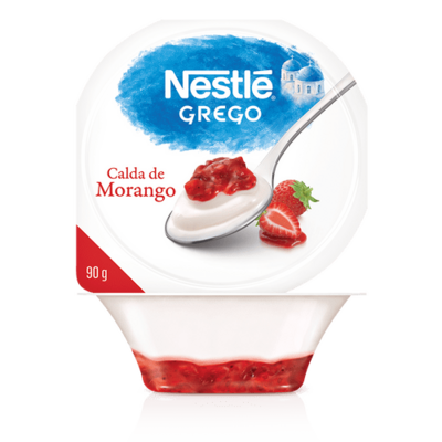 Iogurte Grego Nestle 90g Morango Calda