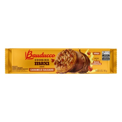 Biscoito Cookies Bauducco Maxi 96g Caramelo