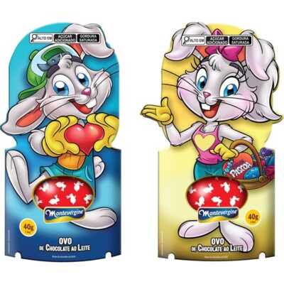 Ovinhos de Pascoa Montevergine 40g Choco.ao Leite