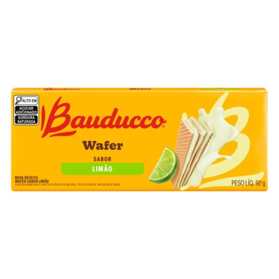 Biscoito Wafer Bauducco 92g Limao