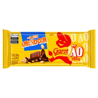 Chocolate Garoto 150g Choc.c/amendoim
