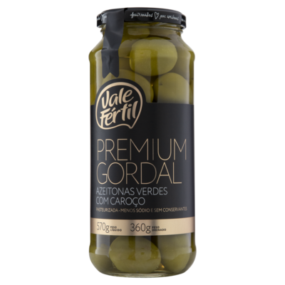 Azeitona Verde Vale Fertil 360g Gordal
