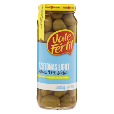 Azeitona Verde Vale Fertil 200g Light