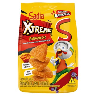 Empanado de Frango Sadia 275g Nacho/qjo.