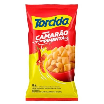 Salgadinho Lucky Torcida 60g Camarao