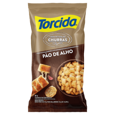 Salgadinho Lucky Torcida 60g Pao de Alho