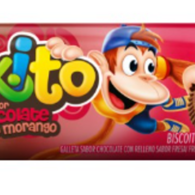 Biscoito Rech.nikito 120g Choco.morango