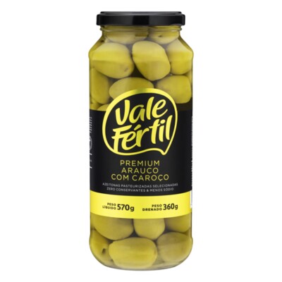 Azeitona Verde Vale Fertil 360g Premium