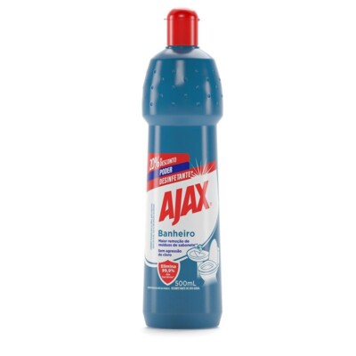 Desinfetante Squeeze Ajax 500ml Banhei.20%desc.