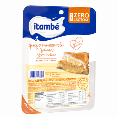 Queijo Mucarela Itambe 150g Zero Lactose