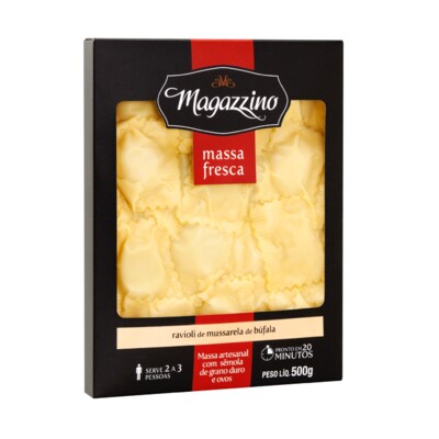 Raviolloni Magazzino 400g Mussarela Bufal
