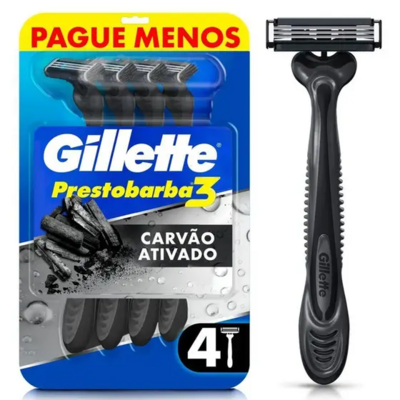 Aparelho de Barbear Gillette Lv4pg3 Carvao