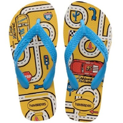 Sandalia Kids Cars Havaianas Amarelo P.27/28