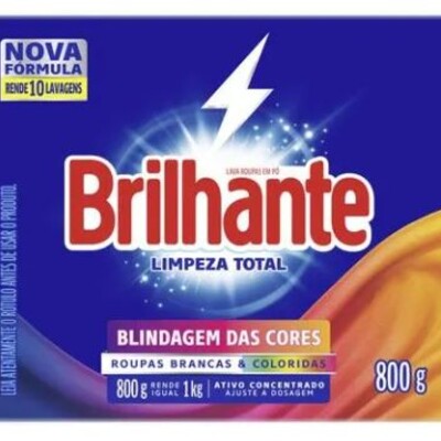Sabao em Po Brilhante 800g Limpez.total Cx