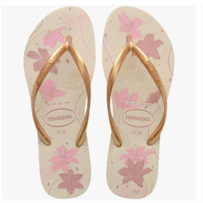 Sandalia Slim Organic Havaianas Bege/dour.37/38