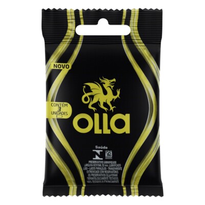 Preservativo Olla 3un Lubrificado