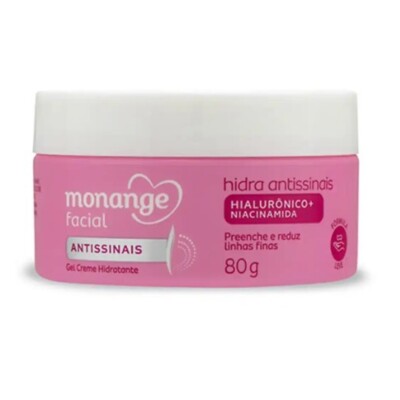 Creme Facial Monange 80g Hid.antissinais