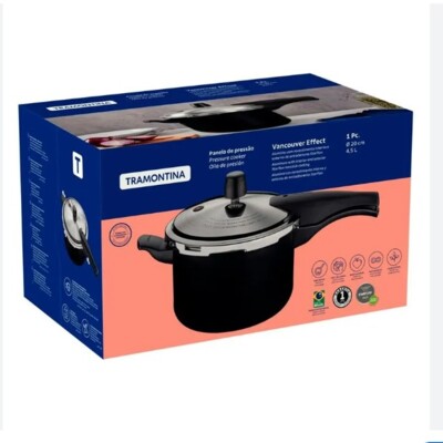 Panela de Pressao Tramontina 4,5l Preto