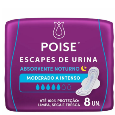 Abs.noturno Poise 8un Seca C/abas
