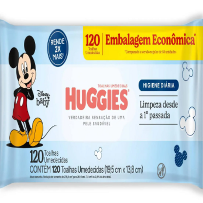 Toalhas Umed.huggies 120un Higiene Diaria