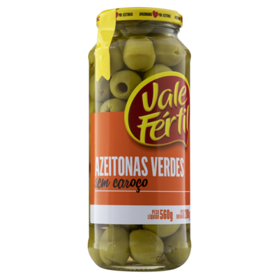 Azeitona Verde Vale Fertil 280g S/caroco