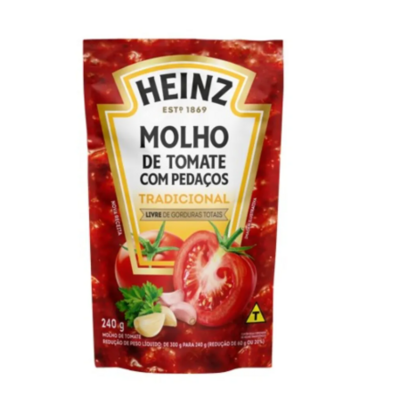 Molho de Tomate Heinz 240g Tradicional Sc