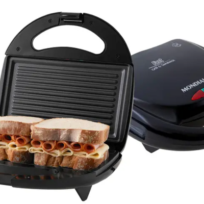 Sanduicheira/grill Antiad.arno 127v Preta Sacb