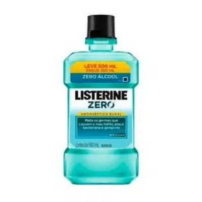 Antissep.bucal Listerine 500ml Lv+pg- Zero